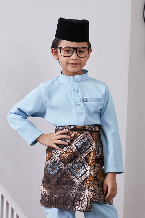 Baju Melayu Yusoff Kids - Baby Blue